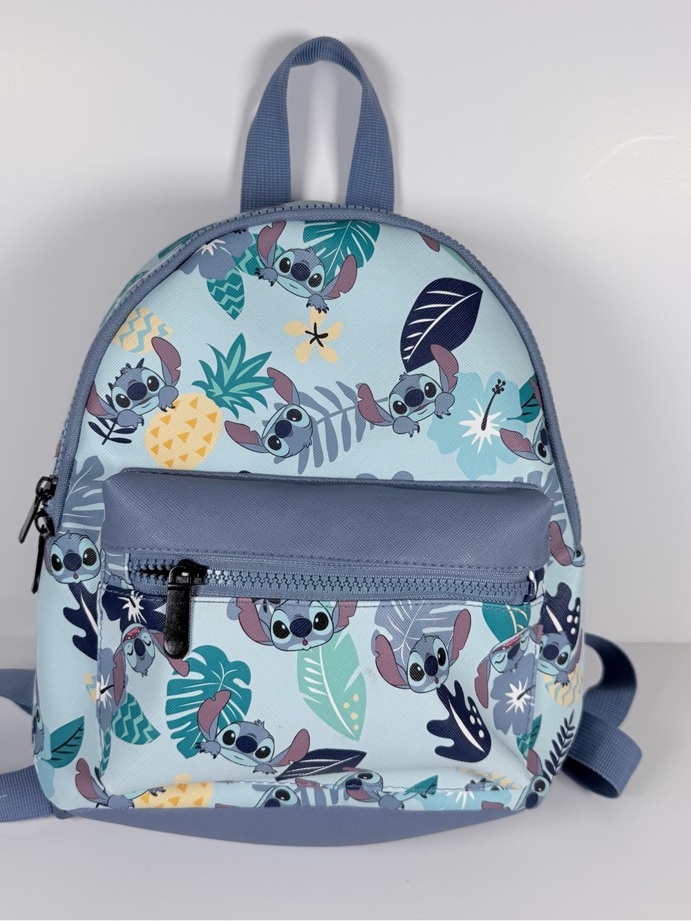 Disney Lilo & Stitch Backpack BioWorld  Blue Floral